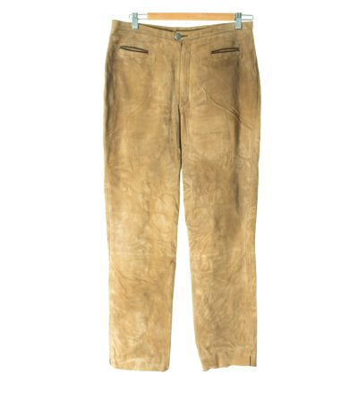 MEINDL Damen Hose Trachtenhose Lederhose Gr. DE 42 Braun Leder