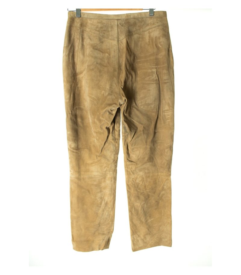 MEINDL Damen Hose Trachtenhose Lederhose Gr. DE 42 Braun Leder – Foto 2