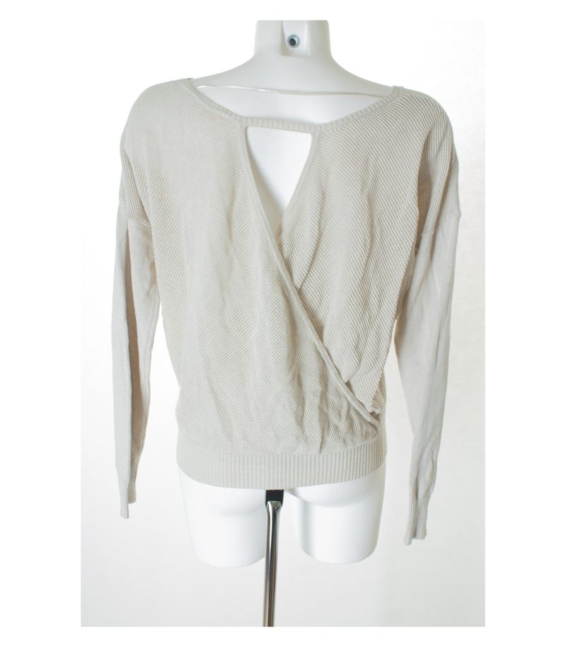 skunkfunk Damen Pullover Gr. DE 38 Grüngrau Baumwolle – Foto 3
