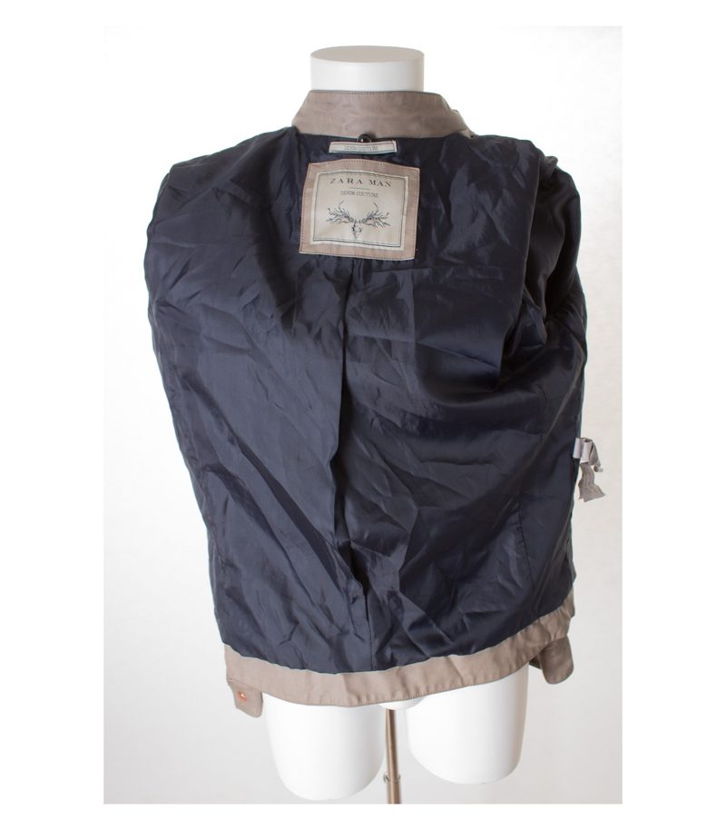 ZARA Herren MAN Jacke Gr. XXL Grau Viskose – Foto 4