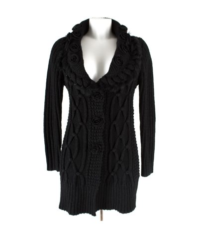 Fashionelle Damen Strickjacke Cardigan Gr. T1=DE S Wolle Strick