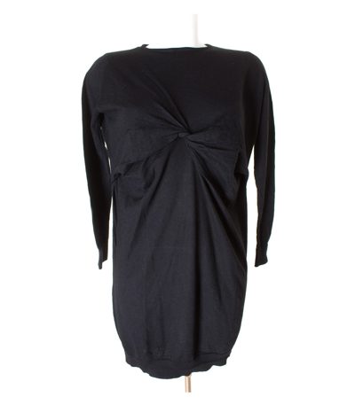 COS Damen Kleid Strickkleid Gr. M Schwarz Wolle