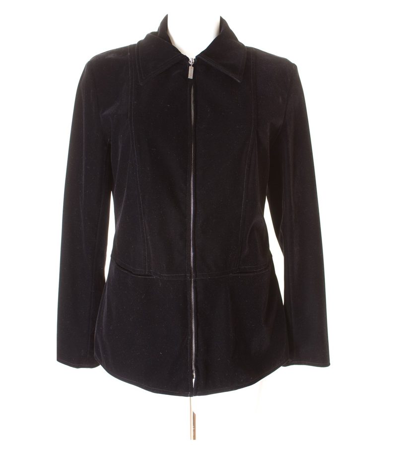 LAUREL JEANS Damen Jacke Gr. DE 36 Schwarz Samt – Foto 1