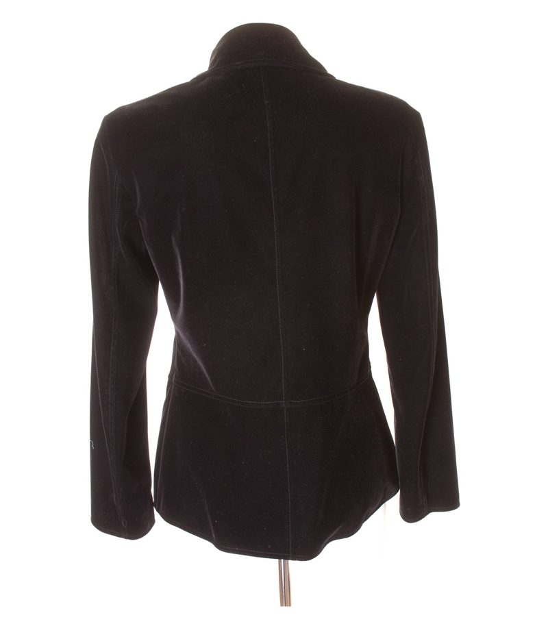 LAUREL JEANS Damen Jacke Gr. DE 36 Schwarz Samt – Foto 2