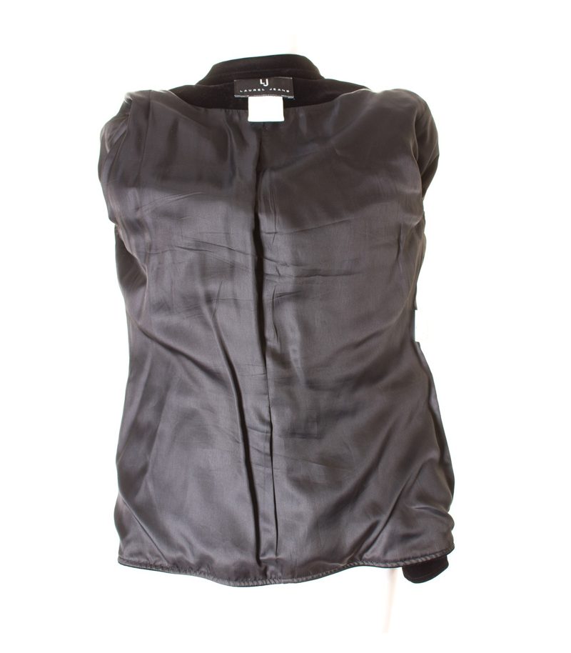 LAUREL JEANS Damen Jacke Gr. DE 36 Schwarz Samt – Foto 4