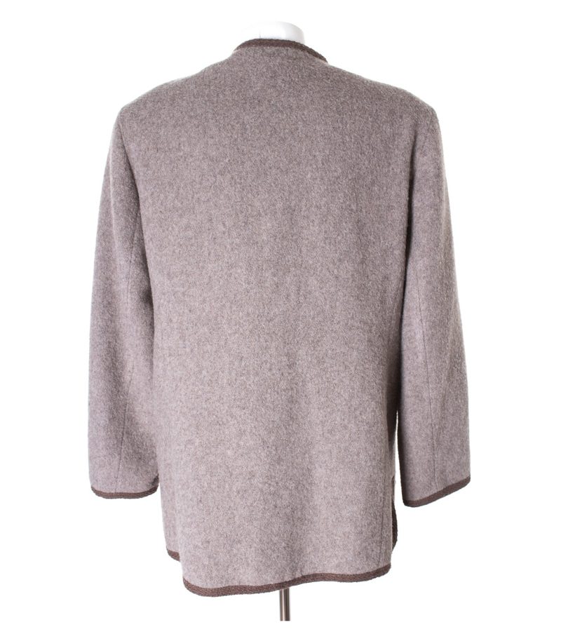 MEICO LANDHAUS LOOK Trachtenjacke Damen Jacke Gr. DE 40 Braungrau Wolle – Foto 3