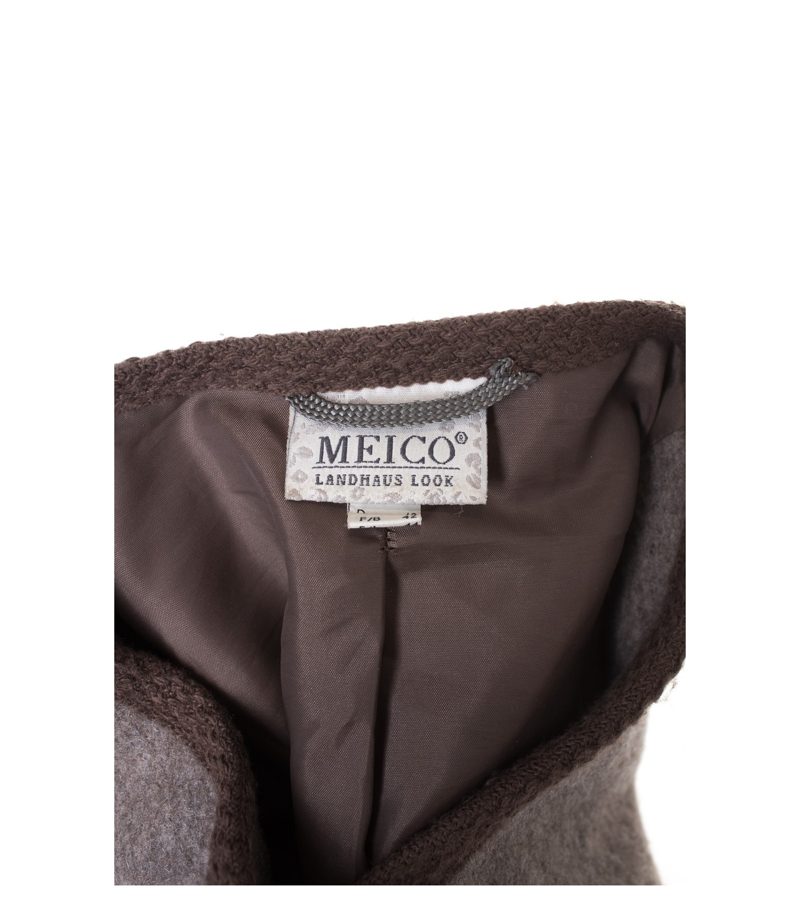 MEICO LANDHAUS LOOK Trachtenjacke Damen Jacke Gr. DE 40 Braungrau Wolle – Foto 5