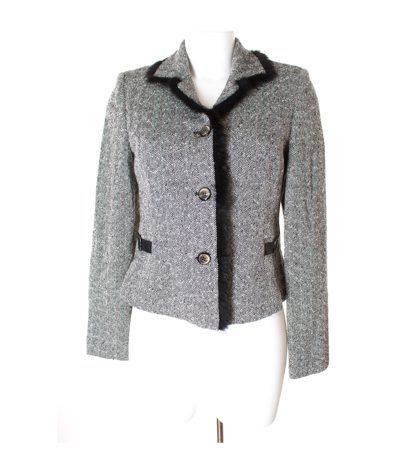BIBA Damen Blazer Gr. DE 34 Mehrfarbig Wolle