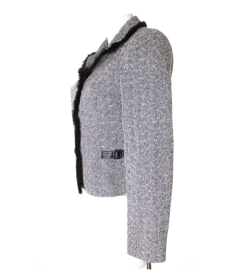 BIBA Damen Blazer Gr. DE 34 Mehrfarbig Wolle – Foto 2