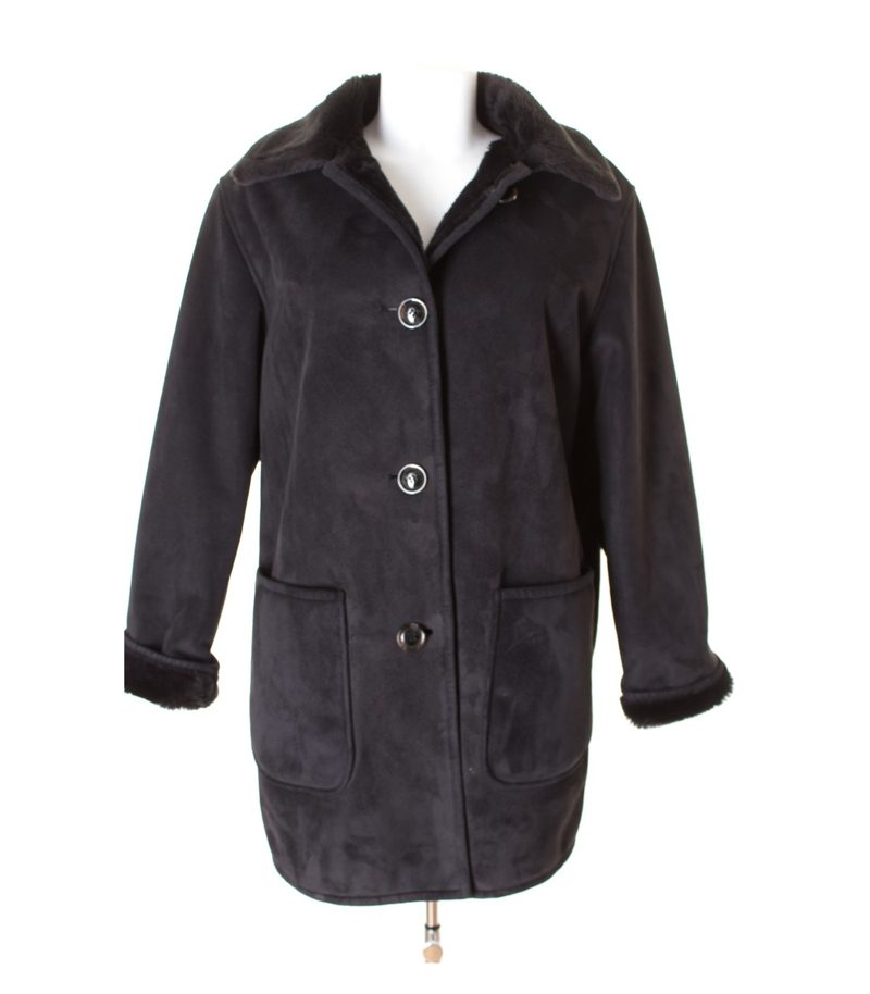 rosner Damen Mantel Kurzmantel Gr. DE 40 Schwarz – Foto 1