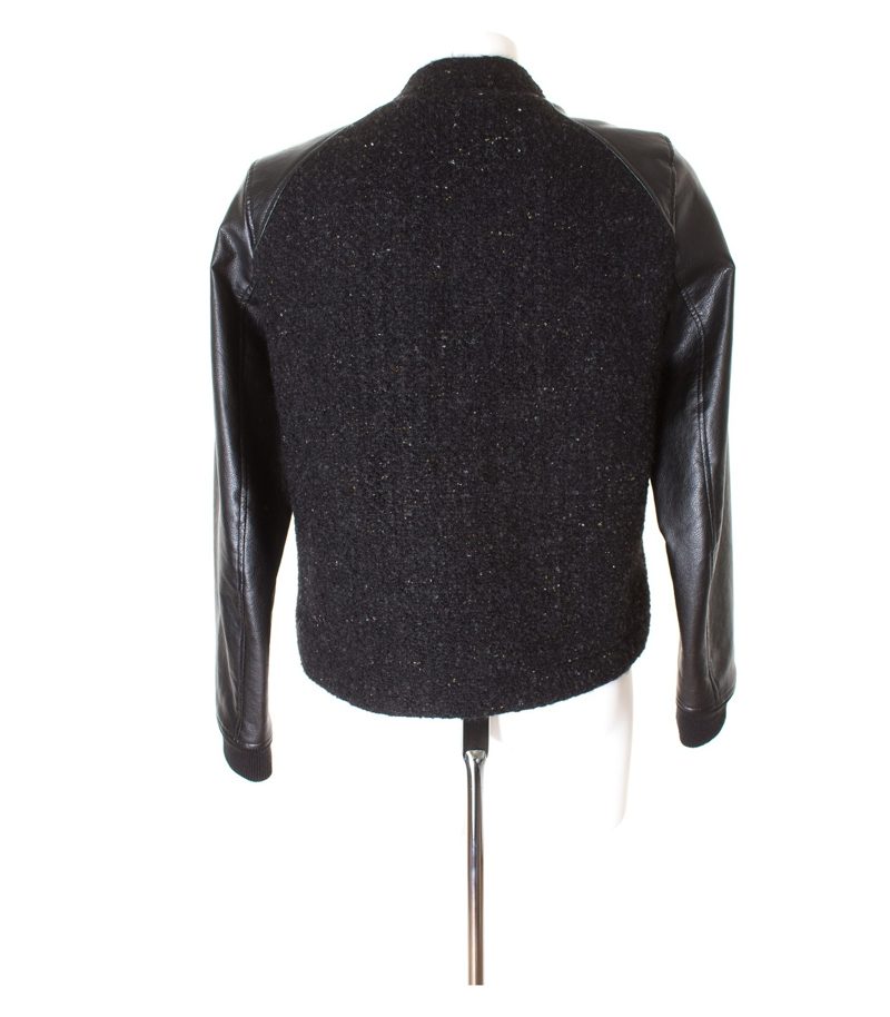 COMPTOIR DES COTONNIERS Damen Jacke Gr. L Schwarz Wolle Baumwolle – Foto 3