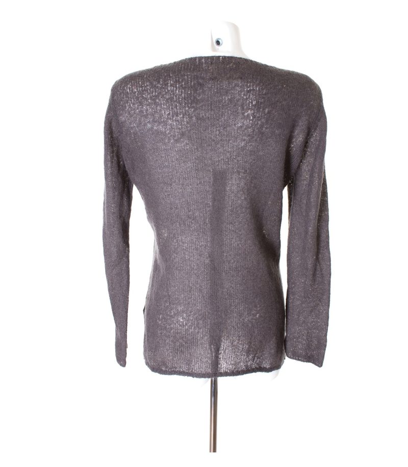 MAGLIERIA VENETA Damen Pullover Gr. M Grau/Weiß Mohair – Foto 2