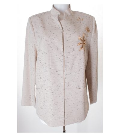 Ulla Popken Damen Blazer Gr. DE 42/44 Mehrfarbig Viskose