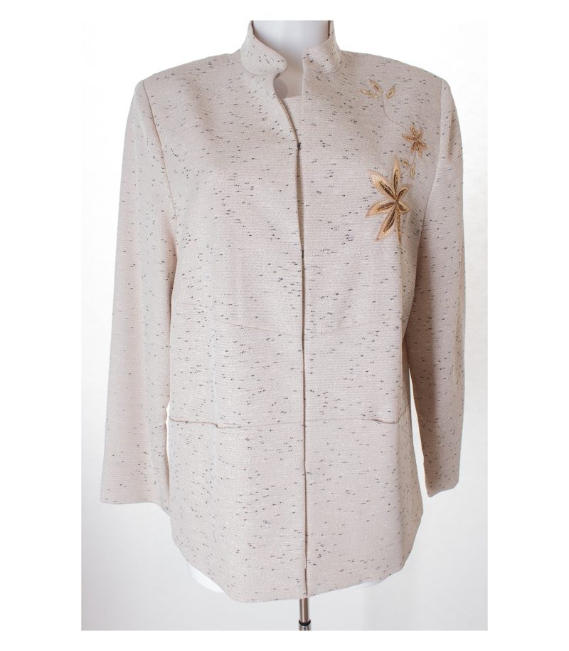 Ulla Popken Damen Blazer Gr. DE 42/44 Mehrfarbig Viskose – Foto 1