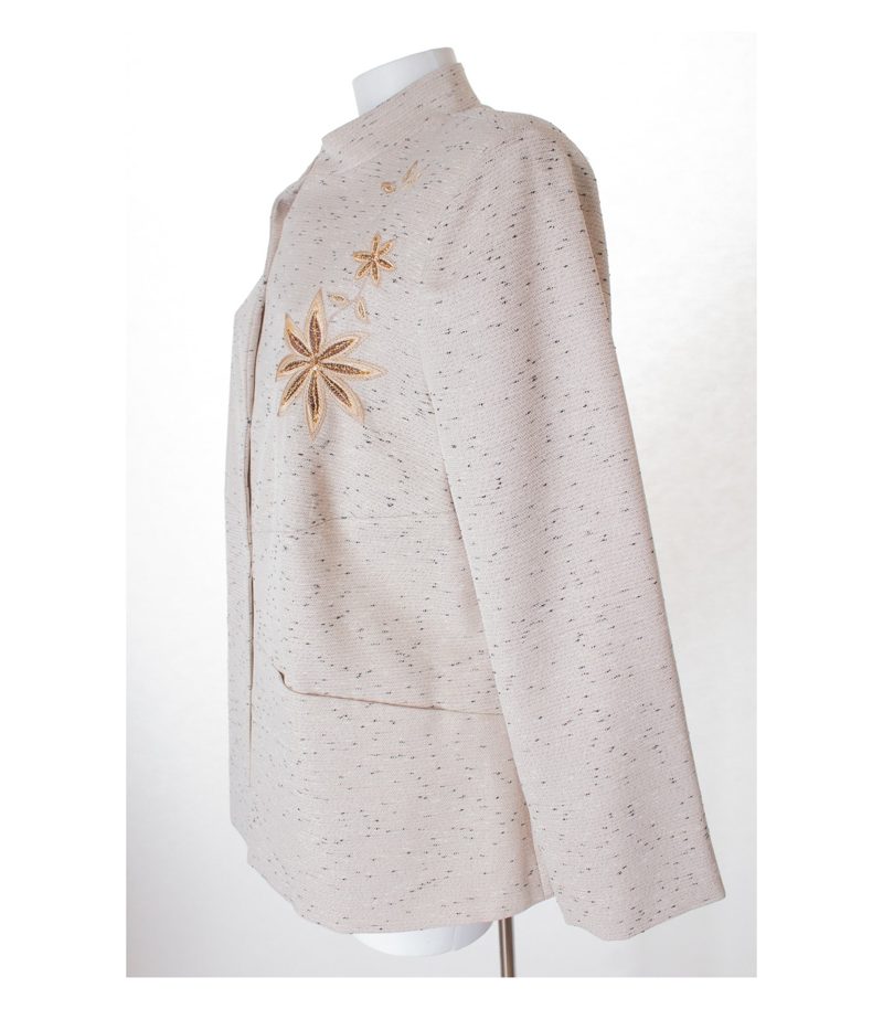 Ulla Popken Damen Blazer Gr. DE 42/44 Mehrfarbig Viskose – Foto 2