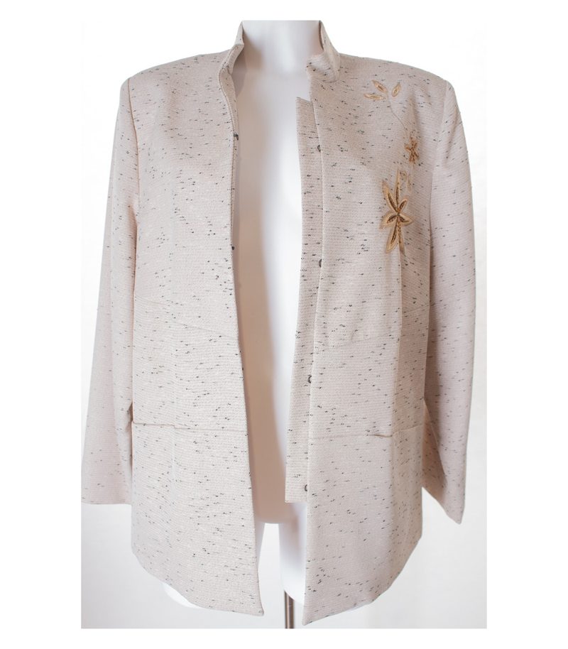 Ulla Popken Damen Blazer Gr. DE 42/44 Mehrfarbig Viskose – Foto 4