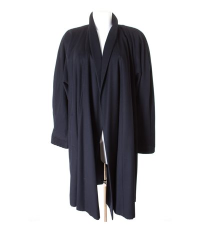 ANTONETTE FRANZ HAUSHOFER Damen Mantel Gr. DE 40 Blau Wolle