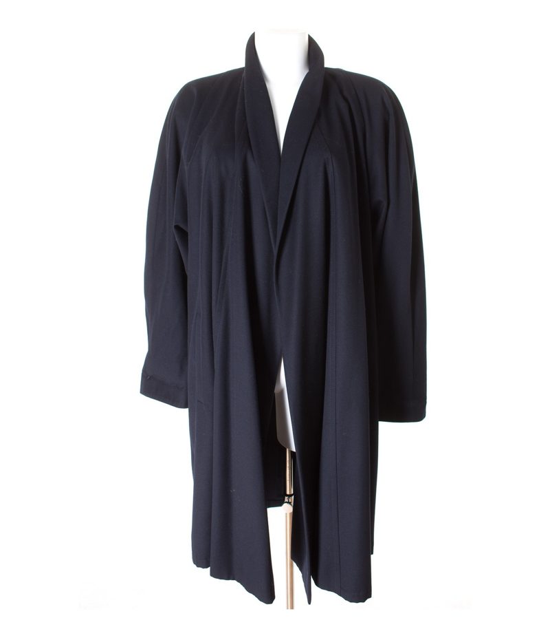 ANTONETTE FRANZ HAUSHOFER Damen Mantel Gr. DE 40 Blau Wolle – Foto 1