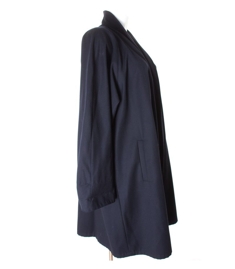 ANTONETTE FRANZ HAUSHOFER Damen Mantel Gr. DE 40 Blau Wolle – Foto 2