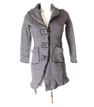 ORWELL Damen Mantel Strickmantel Gr. DE 36 Mehrfarbig