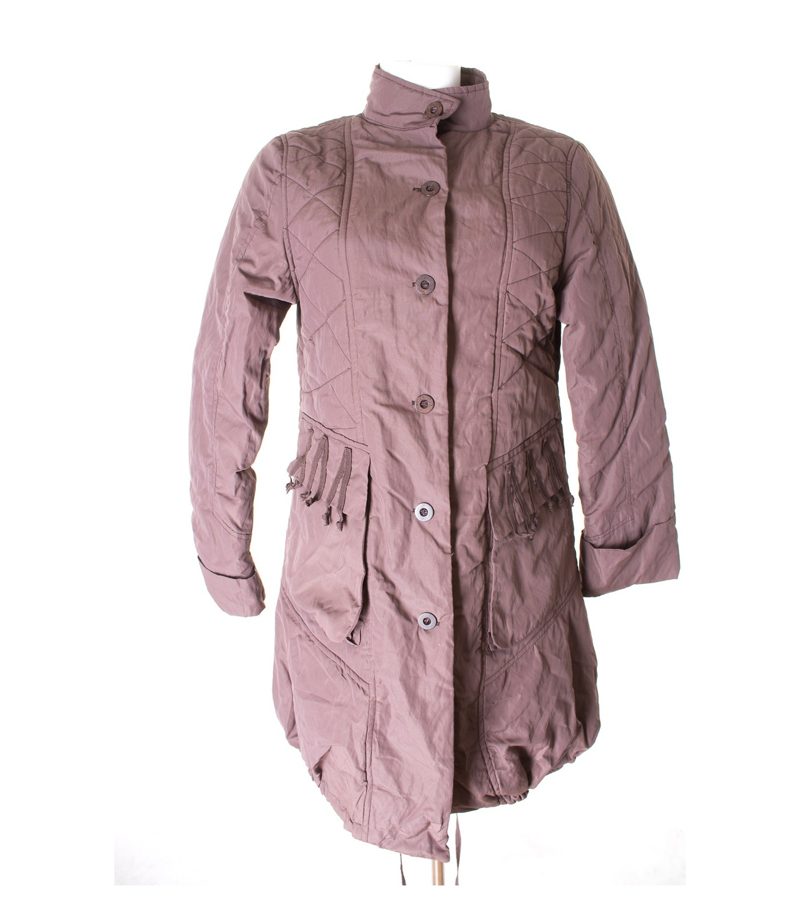 OLIVER JUNG Damen Mantel Outdoor Gr. DE 40 Braun Viskose NEU – Foto 1
