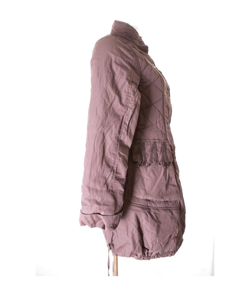 OLIVER JUNG Damen Mantel Outdoor Gr. DE 40 Braun Viskose NEU – Foto 2