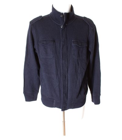 BANANA REPUBLIC Herren Jacke Gr. L Blau Wolle Baumwolle