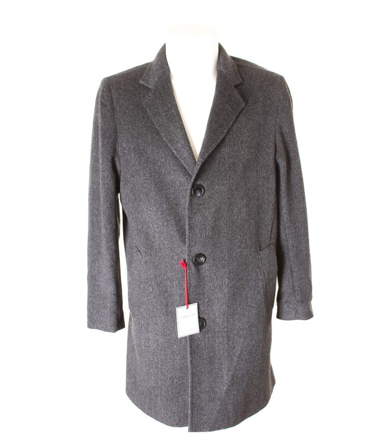 LAWRENCE GREY NEW YORK Herren Mantel Gr. L in Grauschwarz Kaschmir NEU – Foto 1