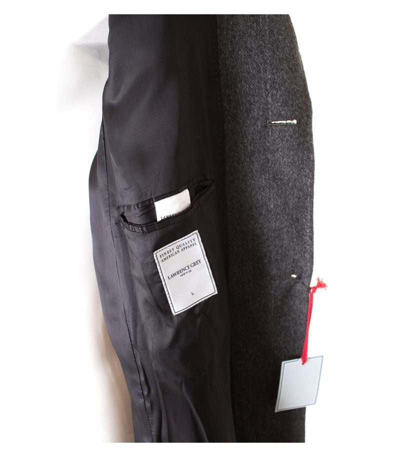 LAWRENCE GREY NEW YORK Herren Mantel Gr. L in Grauschwarz Kaschmir NEU – Foto 3