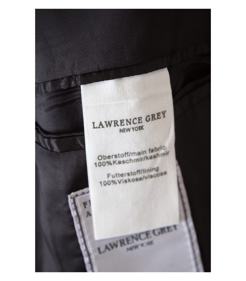 LAWRENCE GREY NEW YORK Herren Mantel Gr. L in Grauschwarz Kaschmir NEU – Foto 4