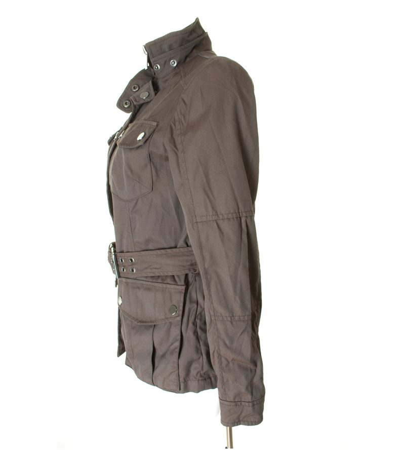 ZARA Damen WOMAN Jacke Gr. M Braun Baumwolle – Foto 2
