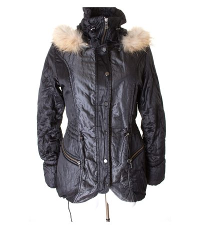 MILESTONE Damen Jacke Kapuzenjacke Gr. DE 38 Schwarz