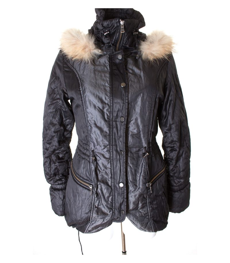 MILESTONE Damen Jacke Kapuzenjacke Gr. DE 38 Schwarz – Foto 1