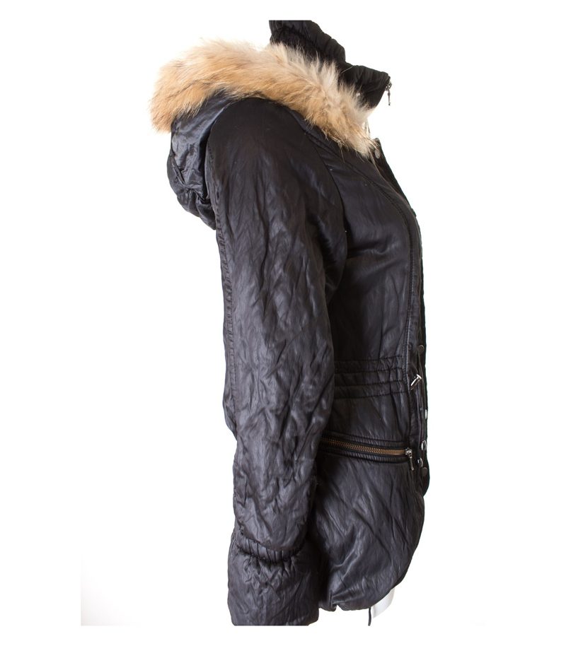 MILESTONE Damen Jacke Kapuzenjacke Gr. DE 38 Schwarz – Foto 2
