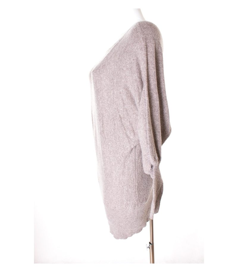 Peace dove Damen Pullover Gr. DE 40 Braungrau Kaschmir – Foto 2
