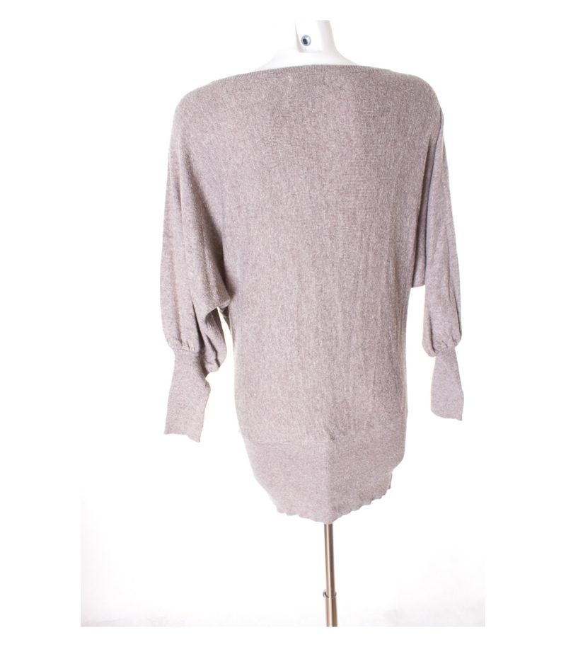 Peace dove Damen Pullover Gr. DE 40 Braungrau Kaschmir – Foto 3