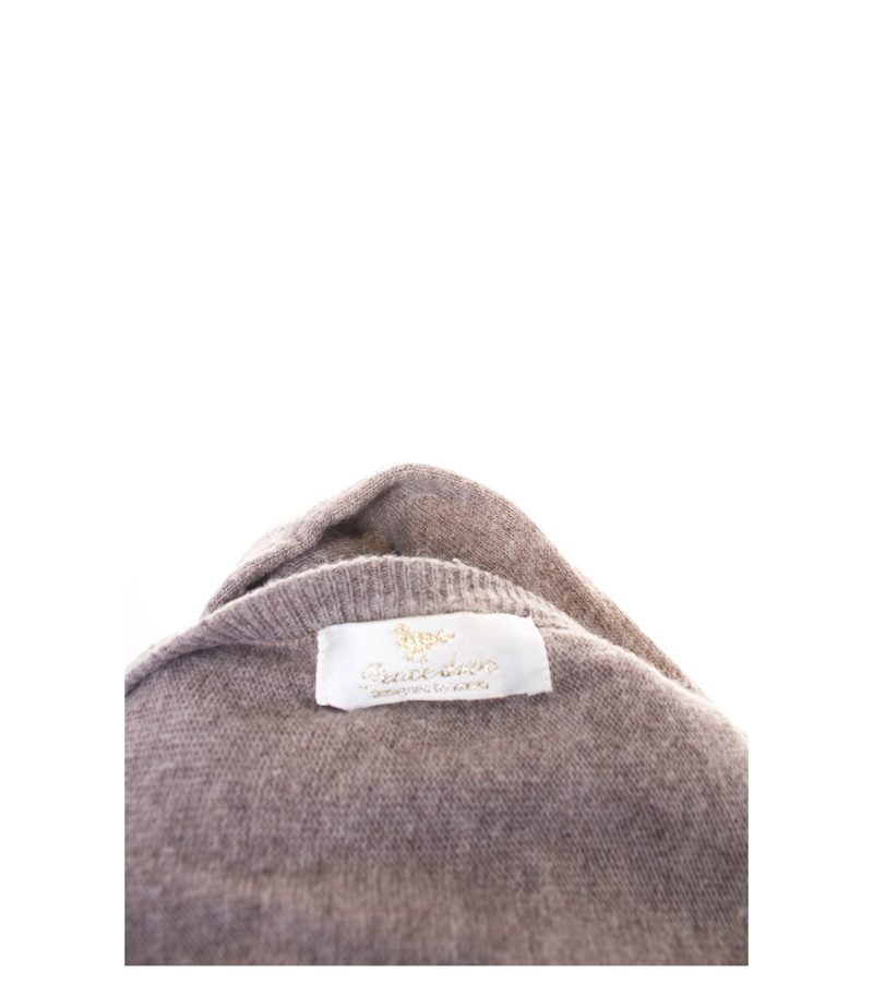 Peace dove Damen Pullover Gr. DE 40 Braungrau Kaschmir – Foto 4
