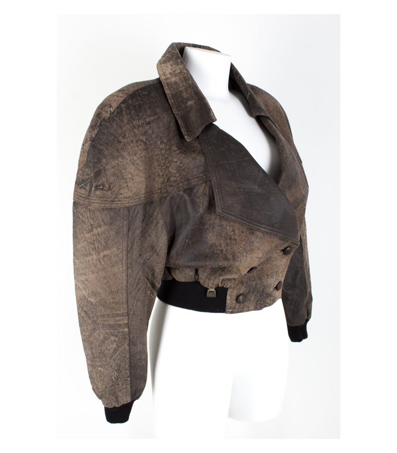 max moser Damen Vintage Lederjacke Gr. 34 – Foto 2