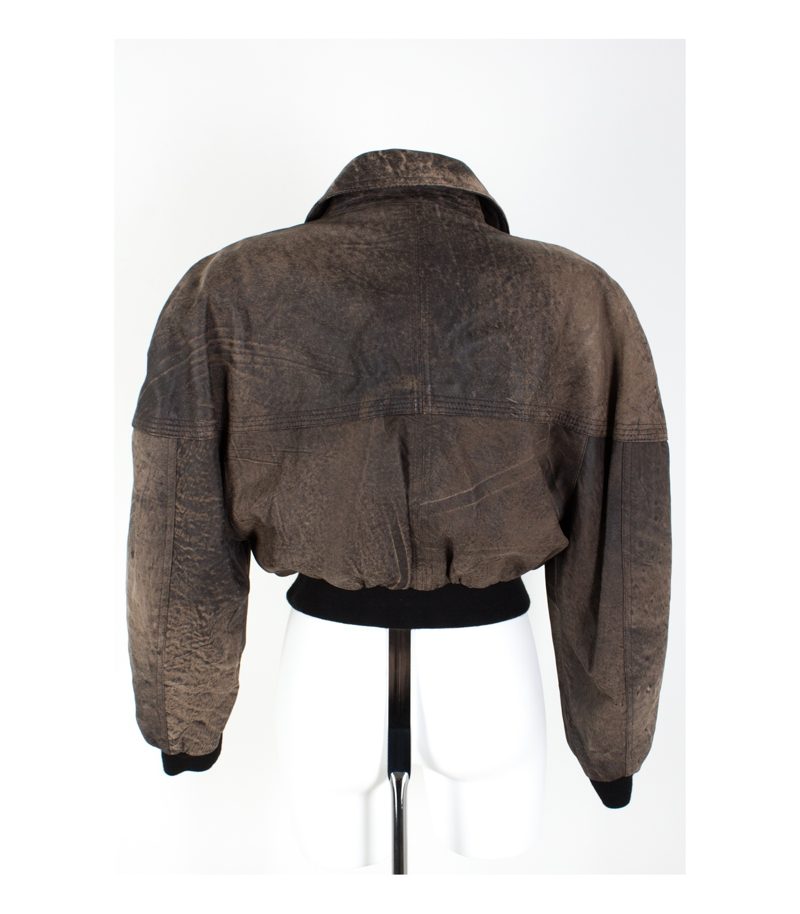 max moser Damen Vintage Lederjacke Gr. 34 – Foto 4
