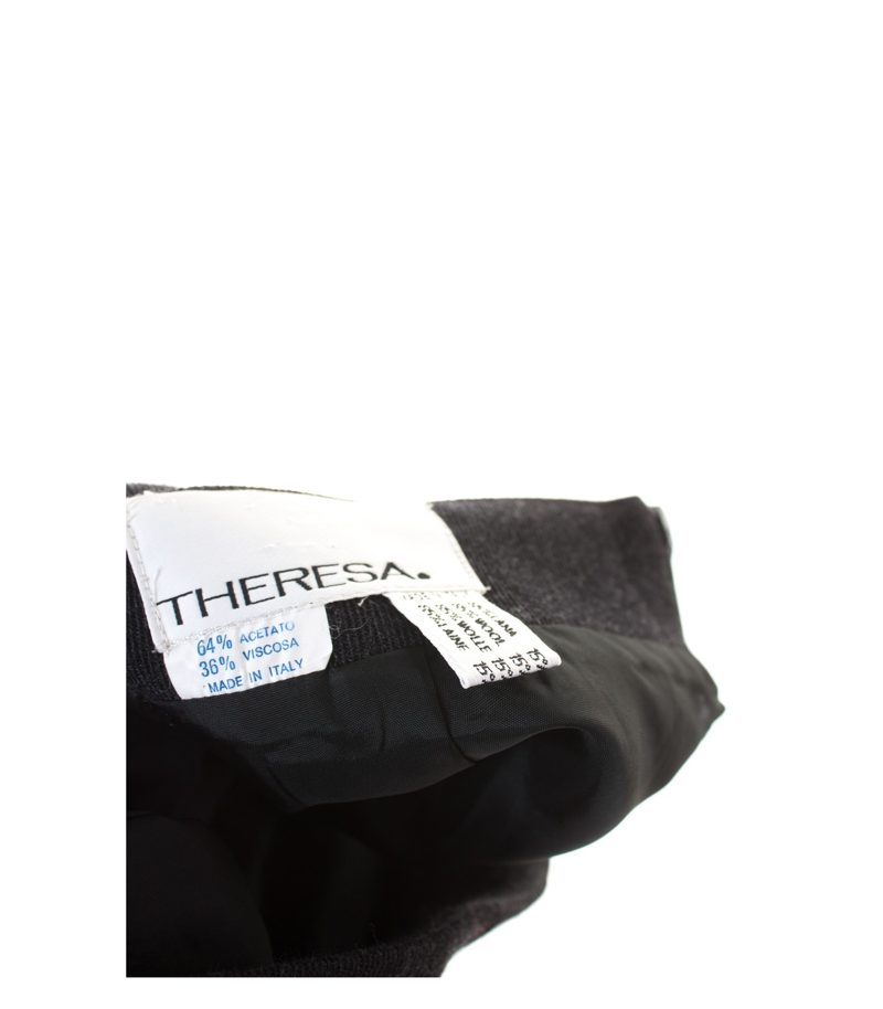 THERESA. Damen Rock Gr. DE 38 Schwarzgrau Wolle Kaschmir – Foto 3