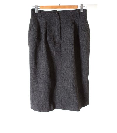 MANI Damen Rock Gr. DE 36 Schwarz/Weiß Wolle