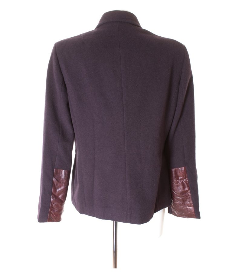 RIANI Damen Blazer Gr. DE 42 in Schwarzviolett Angora Wolle – Foto 3