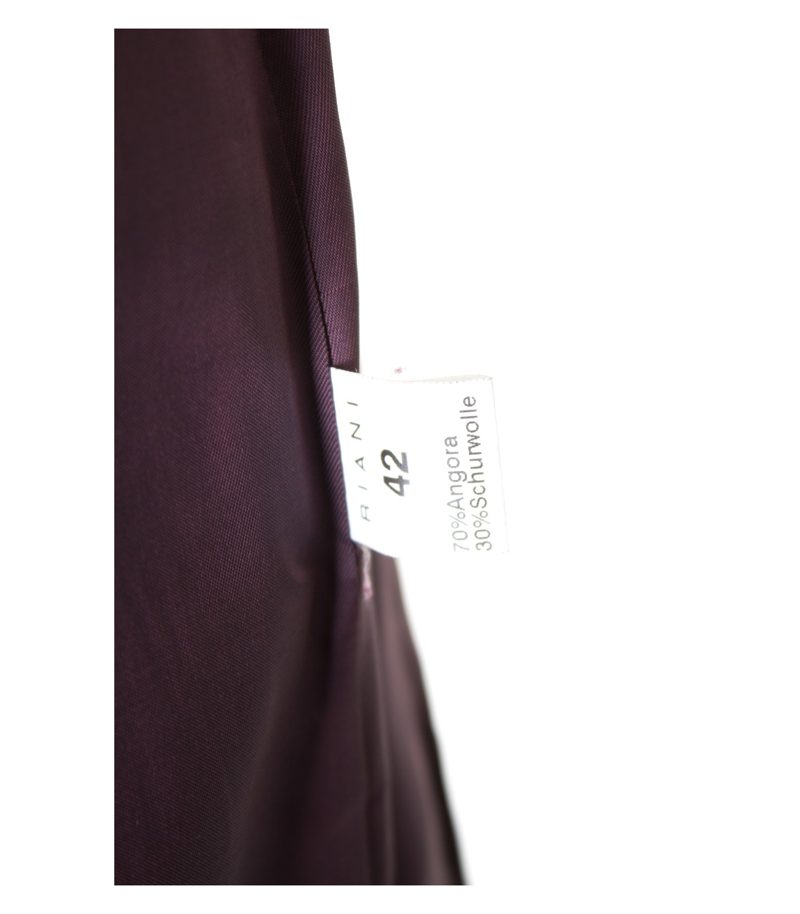 RIANI Damen Blazer Gr. DE 42 in Schwarzviolett Angora Wolle – Foto 5