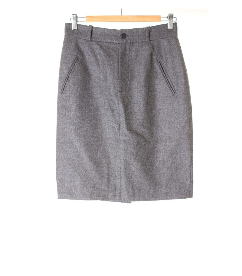 BALENCIAGA.PARIS Damen Rock Gr. DE 36 Grau Wolle – Foto 1