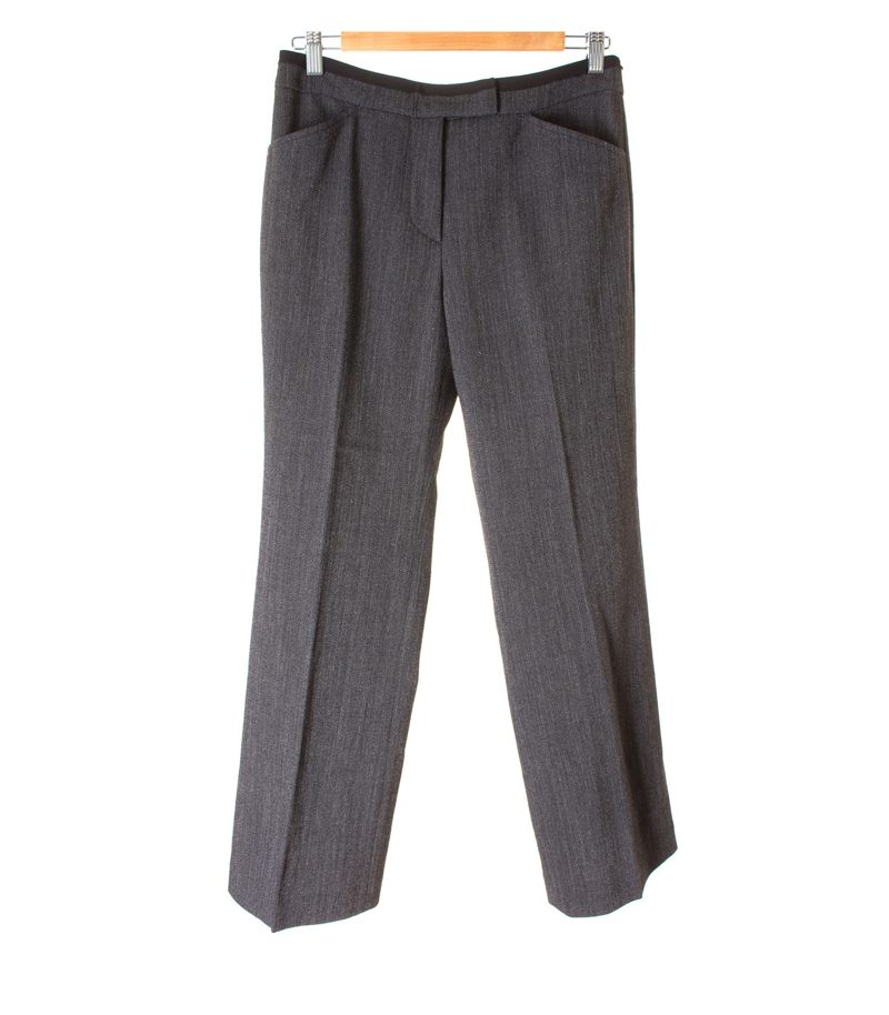 TONI GARD Damen Hose Gr. DE 36 Schwarz/Grau Wolle – Foto 1