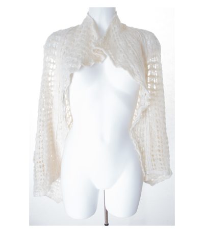 she's crazy Damen Weste Strickweste Gr. DE 38 Beige Wolle