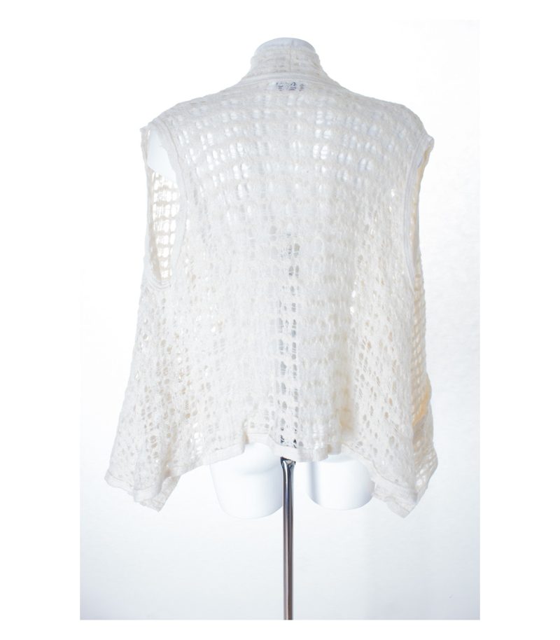 she's crazy Damen Weste Strickweste Gr. DE 38 Beige Wolle – Foto 3
