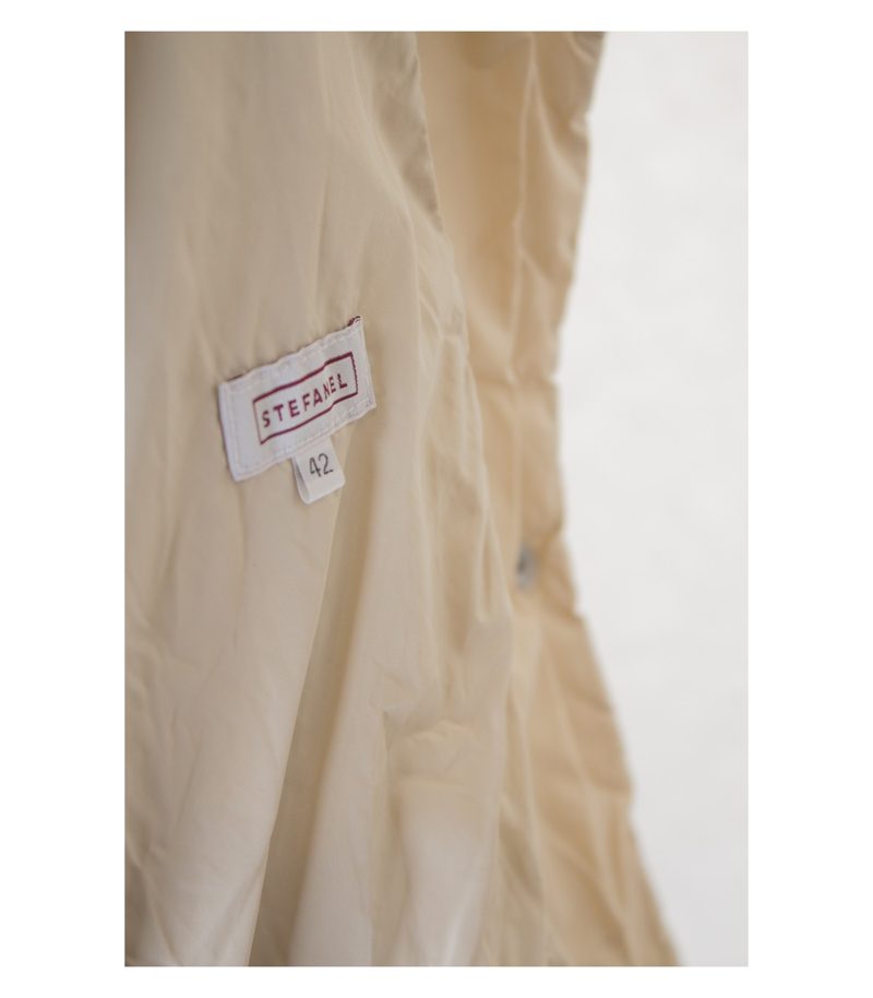 STEFANEL Damen Jacke Gr. DE 38 Beige – Foto 4