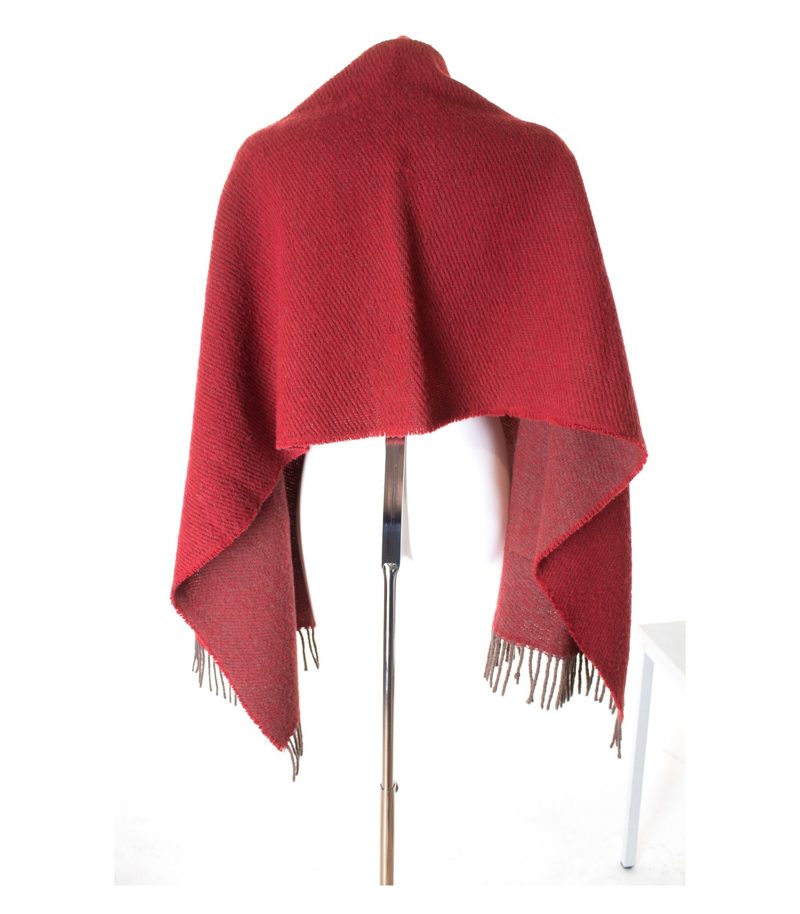 Jidstrand Damen Schal Tuch Gr. 182 cm x 60,5 cm Rot/Braun Knit Wolle – Foto 3