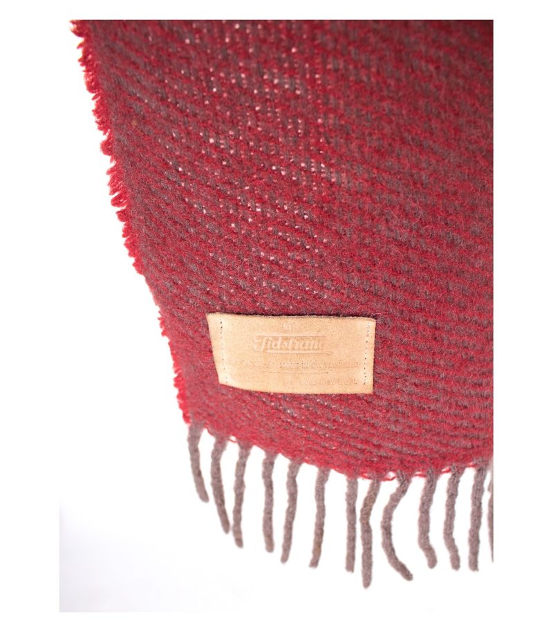 Jidstrand Damen Schal Tuch Gr. 182 cm x 60,5 cm Rot/Braun Knit Wolle – Foto 4